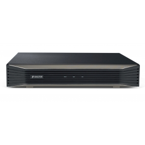 BALTER X ECO 4-Kanal PoE Netzwerk Rekorder, 4K UHD, H.265, VCA Suche, HDMI 4K, Cloud P2P, PTZ, Audio Out, ONVIF, 48V DC