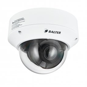 BALTER X Vandalensichere IP Dome-Kamera 4.0MP, 2.7-13.5mm Motorzoom, AutoFocus, Nachtsicht 50m, WDR, Alarm, Mikrofon eingebaut