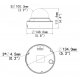 BALTER X Vandalensichere IP Dome-Kamera 4.0MP, 2.7-13.5mm Motorzoom, AutoFocus, Nachtsicht 50m, WDR, Alarm, Mikrofon eingebaut