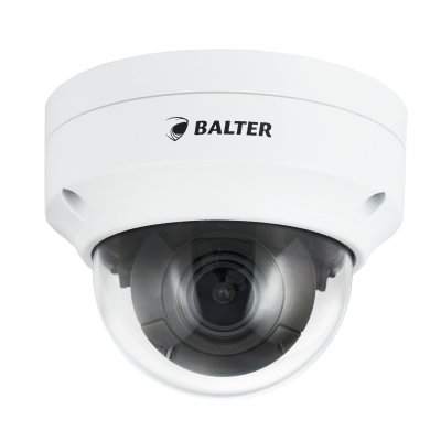 BALTER X ECO Vandalensichere IP Dome-Kamera mit 5.0MP, 2.8-12mm Motorzoom, AutoFocus, Nachtsicht 40m, WDR 120dB