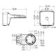 BALTER X Wandhalterung Junction Box Eyeball-, Mini-PTZ- und Dome-Kameras mit Motorzoom-Objektiven, Aluminium, Weiß