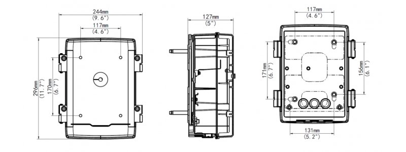 BALTER X Anschlussdose / Junction Box für PTZ-Kamera Wandhalterungen