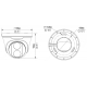 BALTER X PRO NightHawk IP Eyeball Kamera mit 4.0MP, 2.8mm Objektiv, Nachtsicht 30m, Low Light, WDR, Deep Learning AI