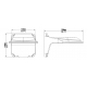 BALTER X Wandhalterung für PRO Dome-Kameras mit Vario- und Motorzoom-Objektiven, 125 x 125 x 208 mm, Aluminium, Weiß