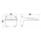 BALTER X Wandhalterung für PRO Dome-Kameras mit Vario- und Motorzoom-Objektiven, 125 x 125 x 208 mm, Aluminium, Weiß
