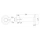 BALTER X Deckenmontage-Halterung (200mm) für PTZ Dome-Kameras, Innen- und Außeneinsatz, Deckenmontage
