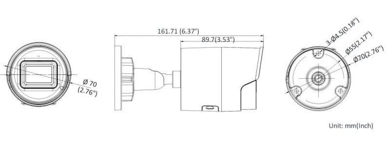 NEOSTAR 4.0MP EXIR IP AcuSense Außenkamera, 2.8mm, 2688x1520p, Nachtsicht 40m, WDR