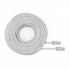 18 Meter CAT.5 Ethernet Gigabit Netzwerkkabel RJ-45, 10/100/1000Mbit/s, weiß