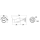 BALTER X PRO NightHawk IP Außenkamera mit 8.0MP 4K, 2.8mm, Nachtsicht 50m, Low Light, WDR, Deep Learning AI, PoE/12V DC, IP67 