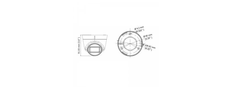 NEOSTAR 5.0MP TVI / CVI / AHD / CVBS Eyeball-Kamera, 2560x1944p,2.8mm, Nachtsicht 60m, WDR 130dB, 12V DC, IP67