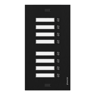 BALTER EVO Black Türstation-Erweiterung für 8 Teilnehmer, 2-Draht BUS Technologie, Unterputz-Montage BALTER EVO Black Türstation-Erweiterung für 8 Teilnehmer, 2-Draht BUS Technologie, Unterputz-Montage