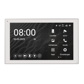 BALTER EVO-HD-PRO-7W Weißer Monitor mit 7-Zoll-Touchdisplay