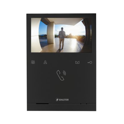 BALTER EVO 4.3" Videostation, LCD-Farb-Bildschirm, Sensortasten, 2-Draht BUS, Plexiglas, Interkom, Schwarz BALTER EVO 4.3" Videostation, LCD-Farb-Bildschirm, Sensortasten, 2-Draht BUS, Plexiglas, Interkom, Schwarz