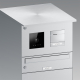 BALTER Standbriefkasten mit Paketfach und EVO HD PRO Modulen – Detailansicht