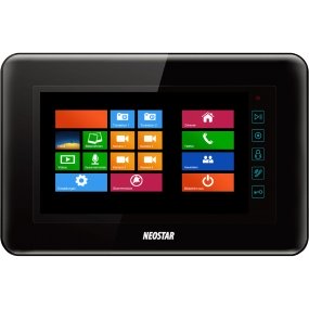 7" Touch-Screen Videostation, 4-Draht, Telefonmodul, SD-Slot, Schwarz 7" Touch-Screen Videostation, 4-Draht, Telefonmodul, SD-Slot, Schwarz
