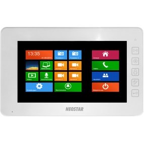 7" Touch-Screen Videostation, 4-Draht, SD-Slot, Weiß 7" Touch-Screen Videostation, 4-Draht, SD-Slot, Weiß