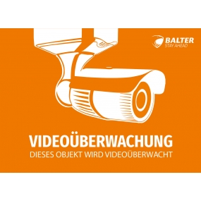 Warnschild Videoüberwachung, 148 x 104 mm Warnschild Videoüberwachung, 148 x 104 mm