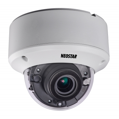 NEOSTAR 2.0MP Vandalensichere EXIR HD-TVI Dome-Kamera, 2.8-12mm Motorzoom, Nachtsicht 40m, WDR 120dB, Smart-IR, 12V DC, IP66 NEOSTAR 2.0MP Vandalensichere EXIR HD-TVI Dome-Kamera, 2.8-12mm Motorzoom, Nachtsicht 40m, WDR 120dB, Smart-IR, 12V DC, IP66