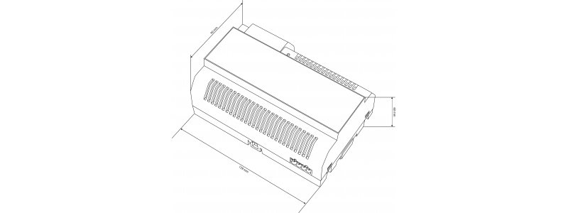 BALTER Hauptstromverteiler, 2-Draht BUS Technologie, Stromversorgung für bis zu 6 Monitore und 2 Türstationen