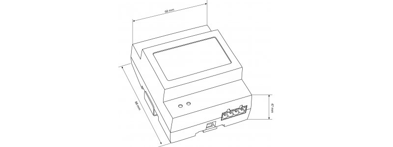 BALTER 4-fach Verteiler, 2-Draht BUS Technologie, BUS-Verteiler für Monitore und Türstationen
